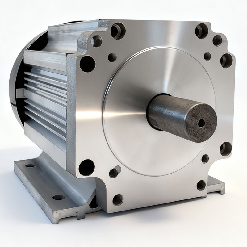 140 Permanent Magnet DC Brushless Motor Single Key Shaft Horizontal - Image 2