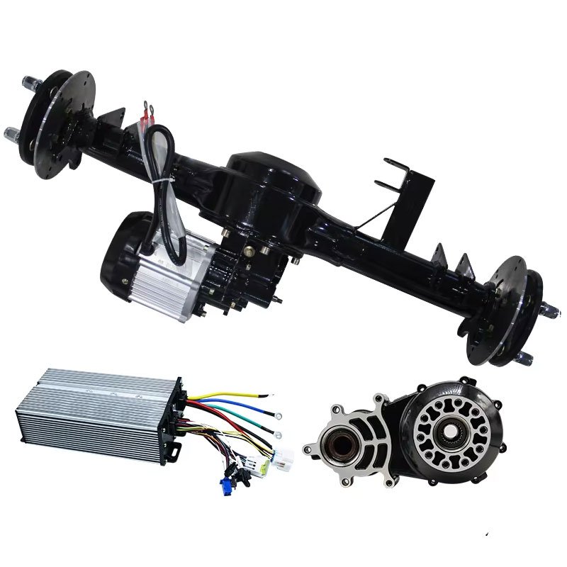 Integrated disc brake rear axle assembly